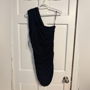 Black One-Shoulder Dress